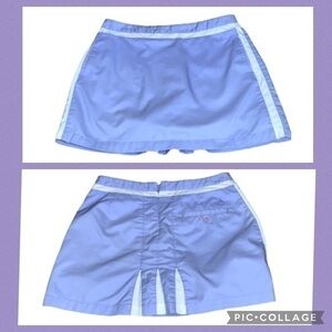 Adidas Lavender & White Stretch Athletic Tennis Skort With Pockets Size 4